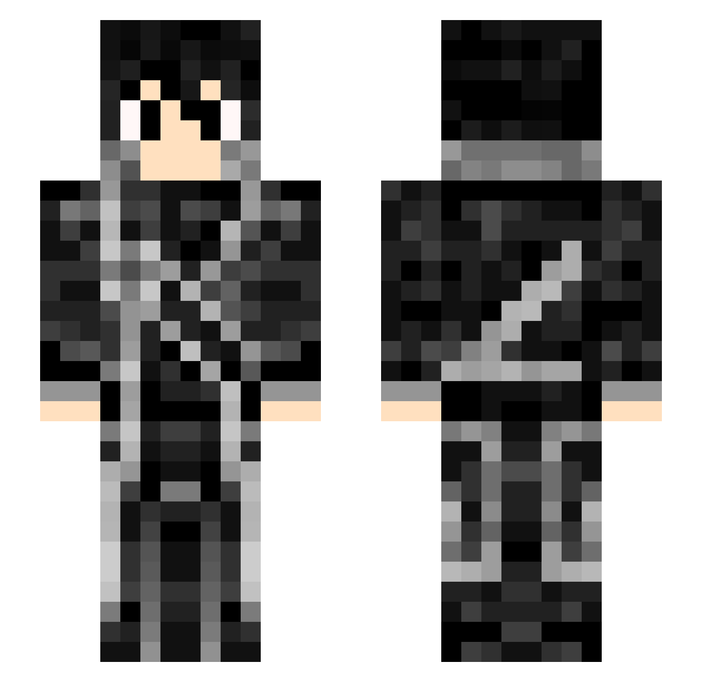 storller Minecraft skin, front and back view
