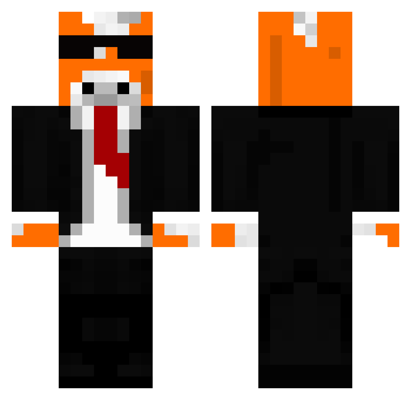 maxnatical Minecraft skin, front and back view