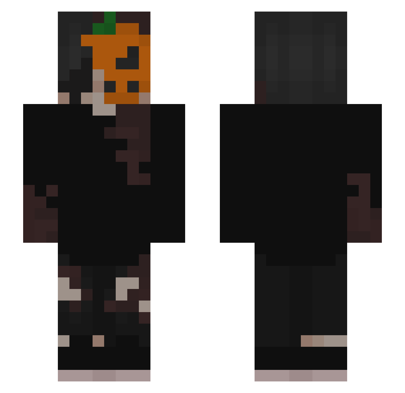 Freefunker3 Minecraft skin, front and back view