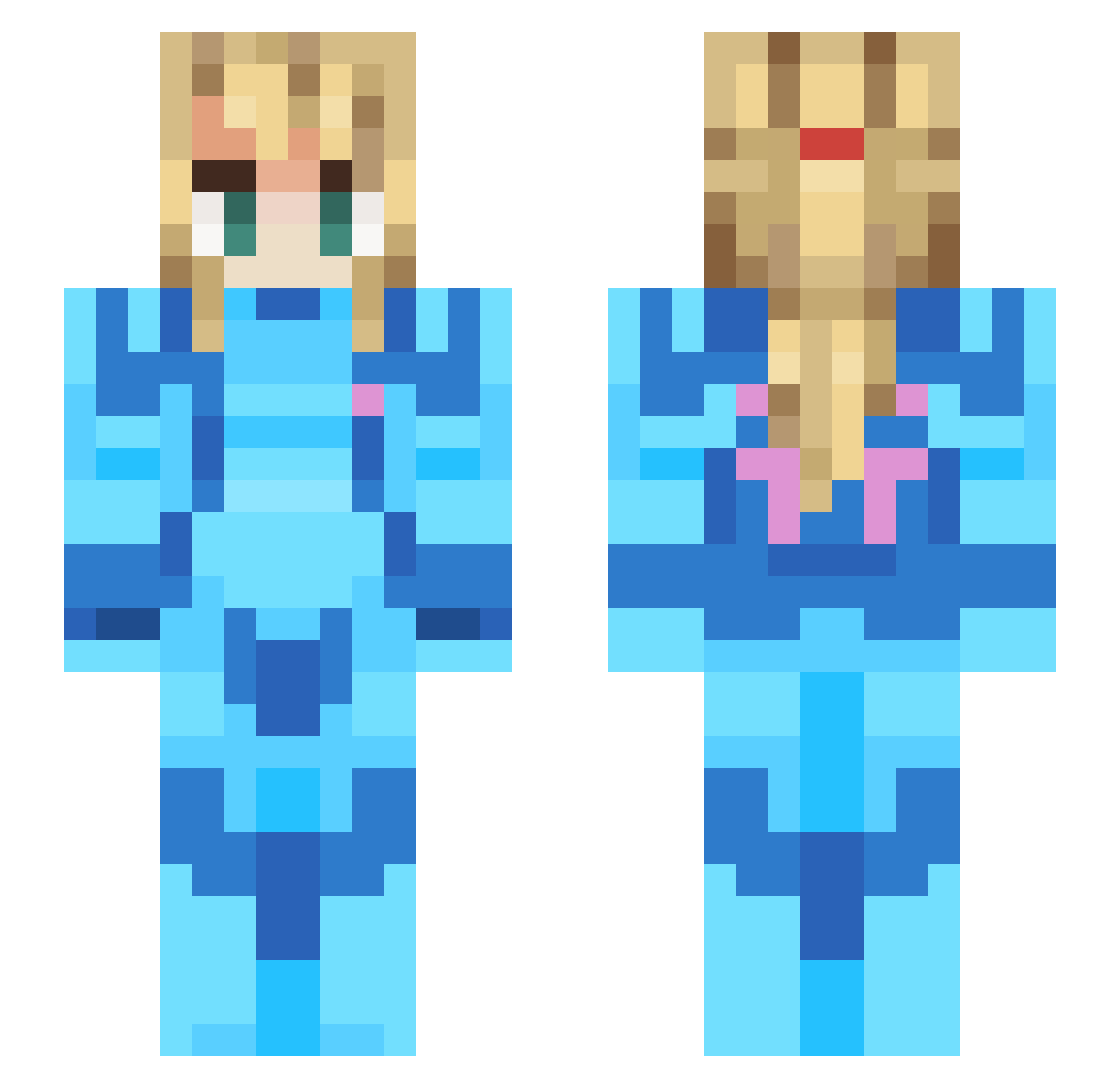 NomadWalker031 Minecraft skin, front and back view