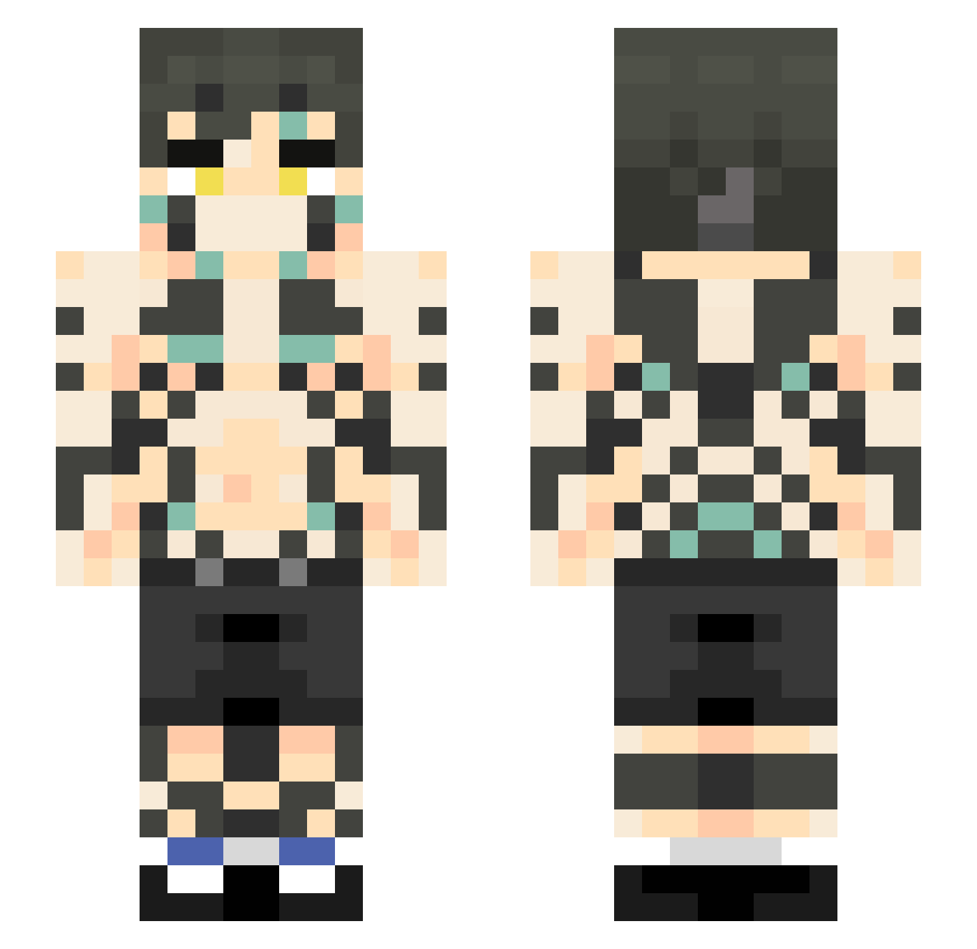 griffiiiit Minecraft skin, front and back view