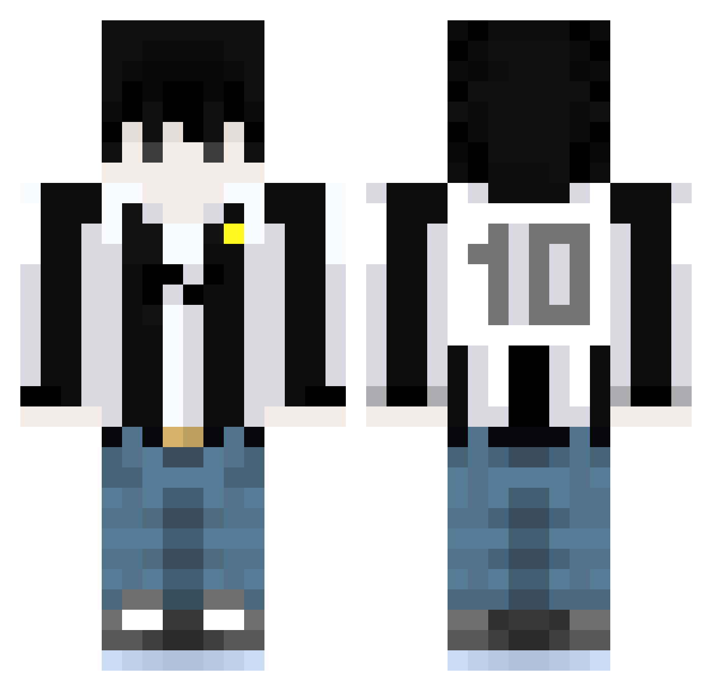 jaozintt Minecraft skin, front and back view