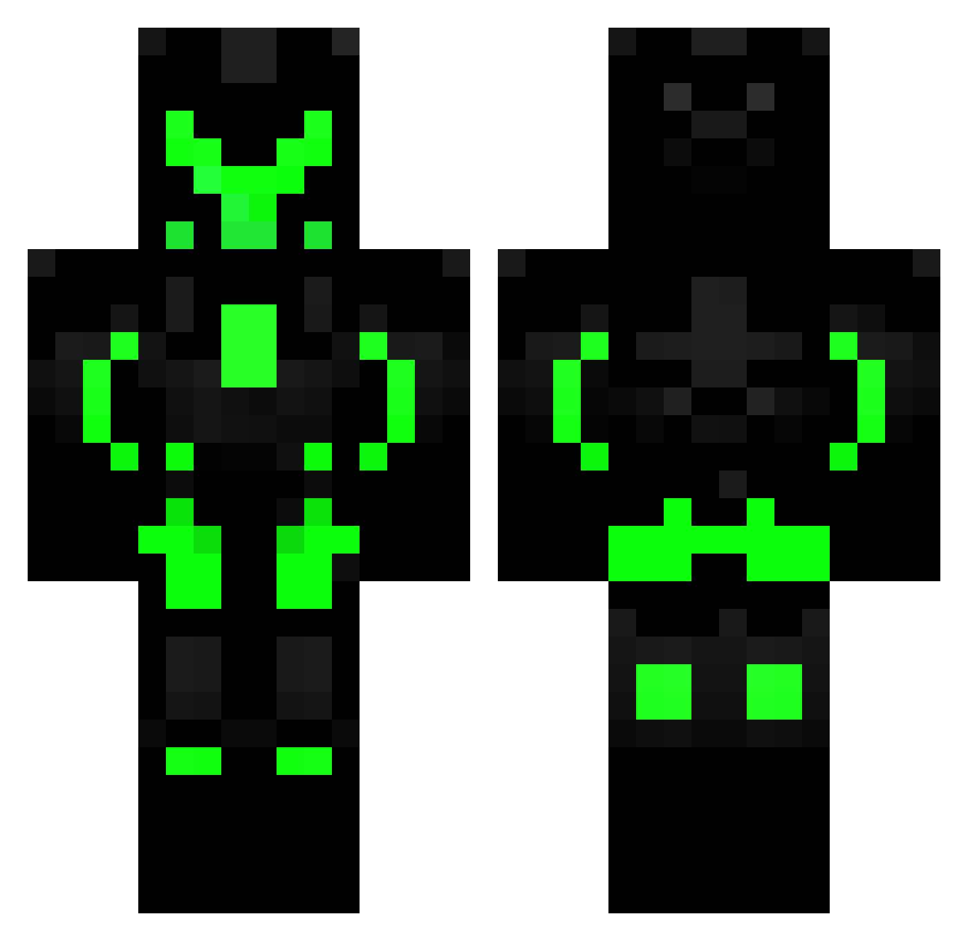 shadow24754 Minecraft skin, front and back view