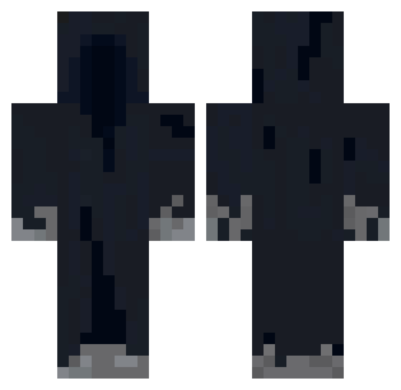 Zerroxx_ Minecraft skin, front and back view