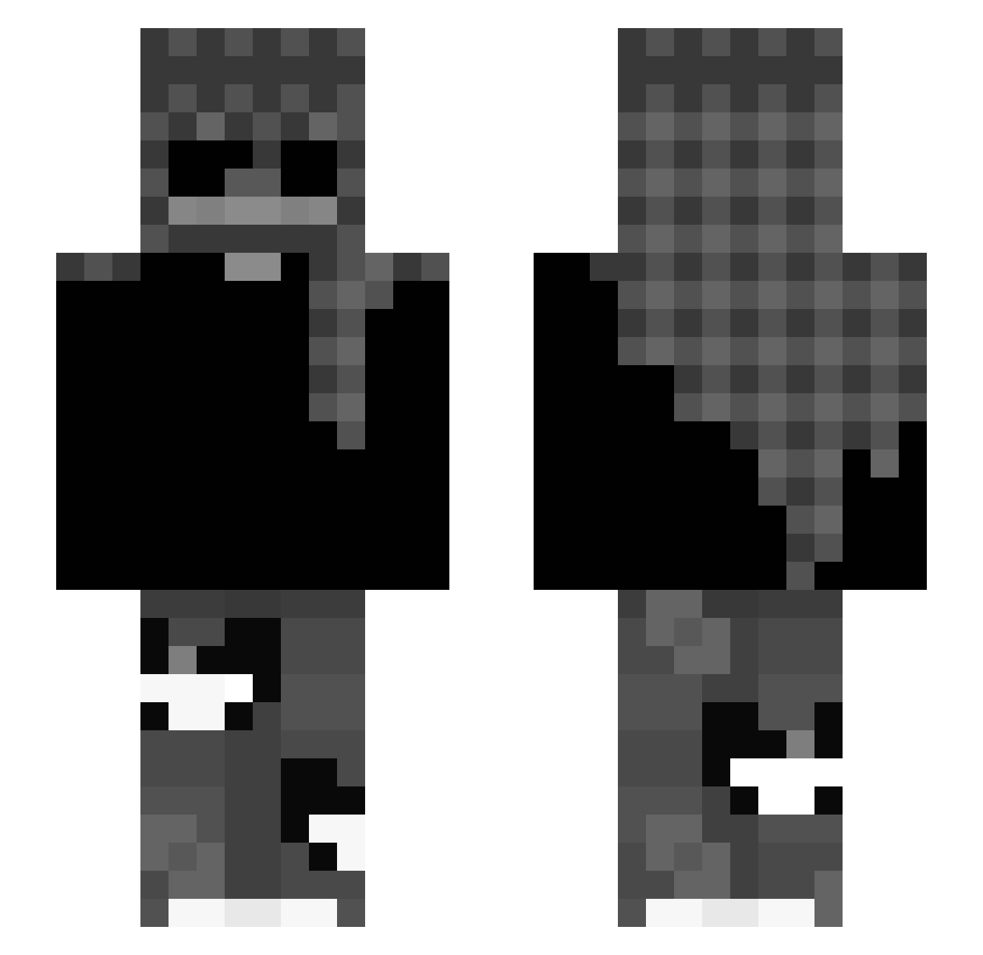 southhi Minecraft skin, front and back view