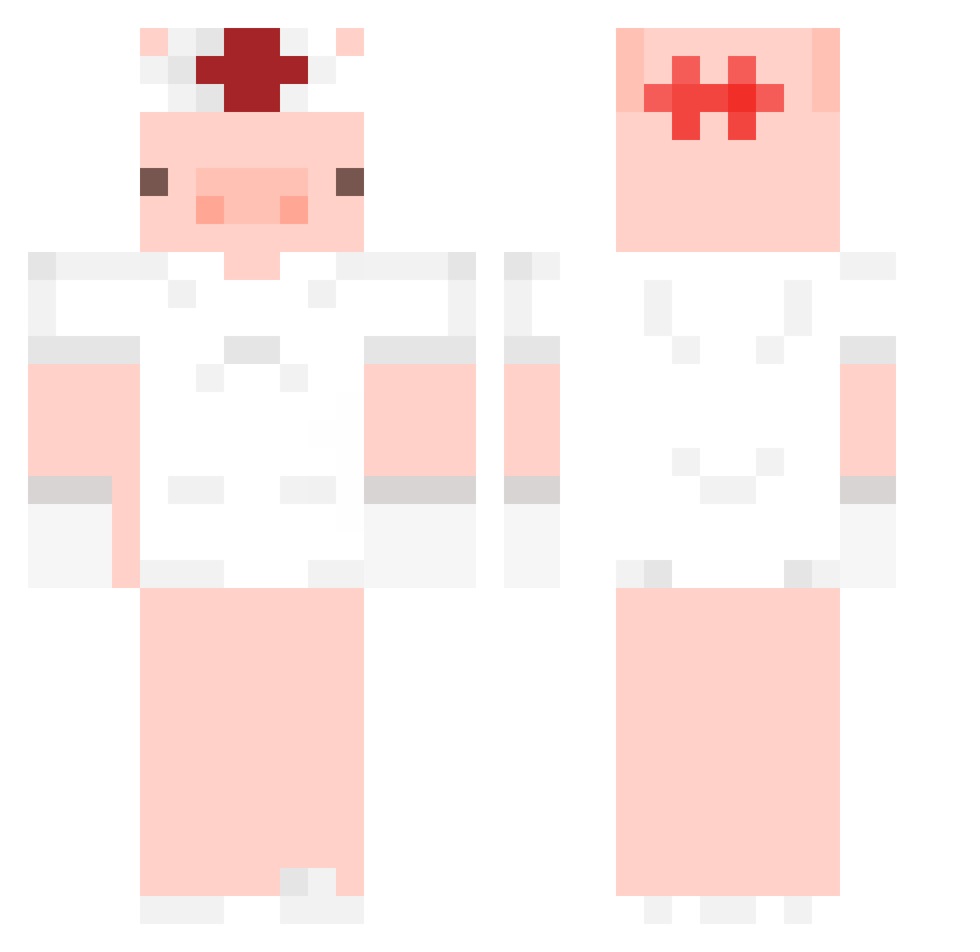 woohehh Minecraft skin, front and back view
