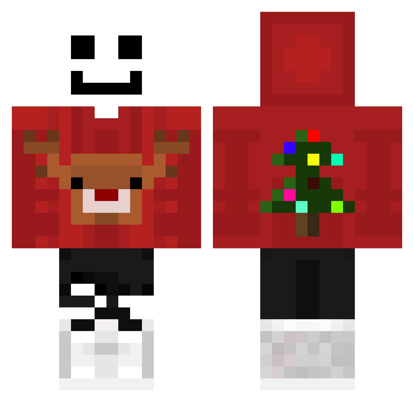 LarsPPC Minecraft skin, front and back view