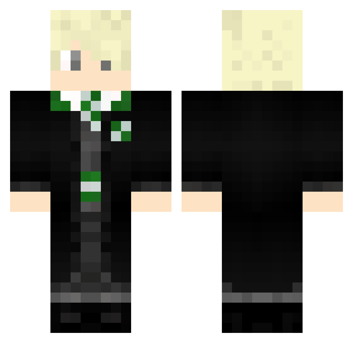 NeptunHQ Minecraft skin, front and back view