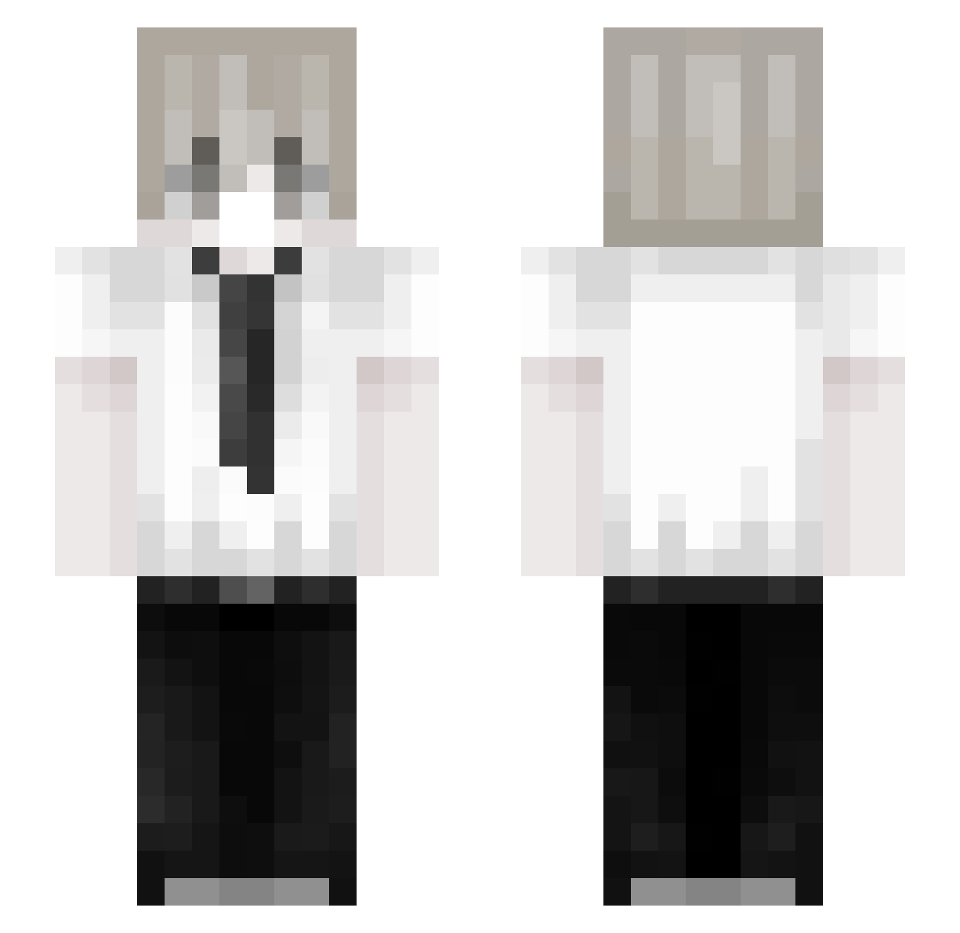 annnnpm Minecraft skin, front and back view