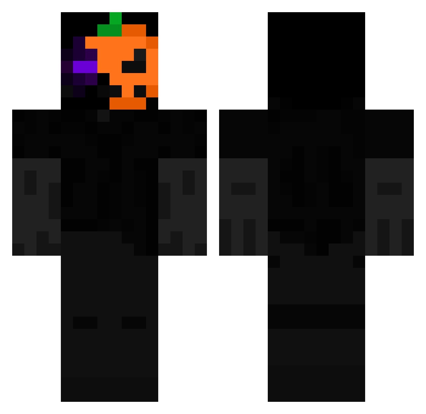 TheAlfreedo Minecraft skin, front and back view