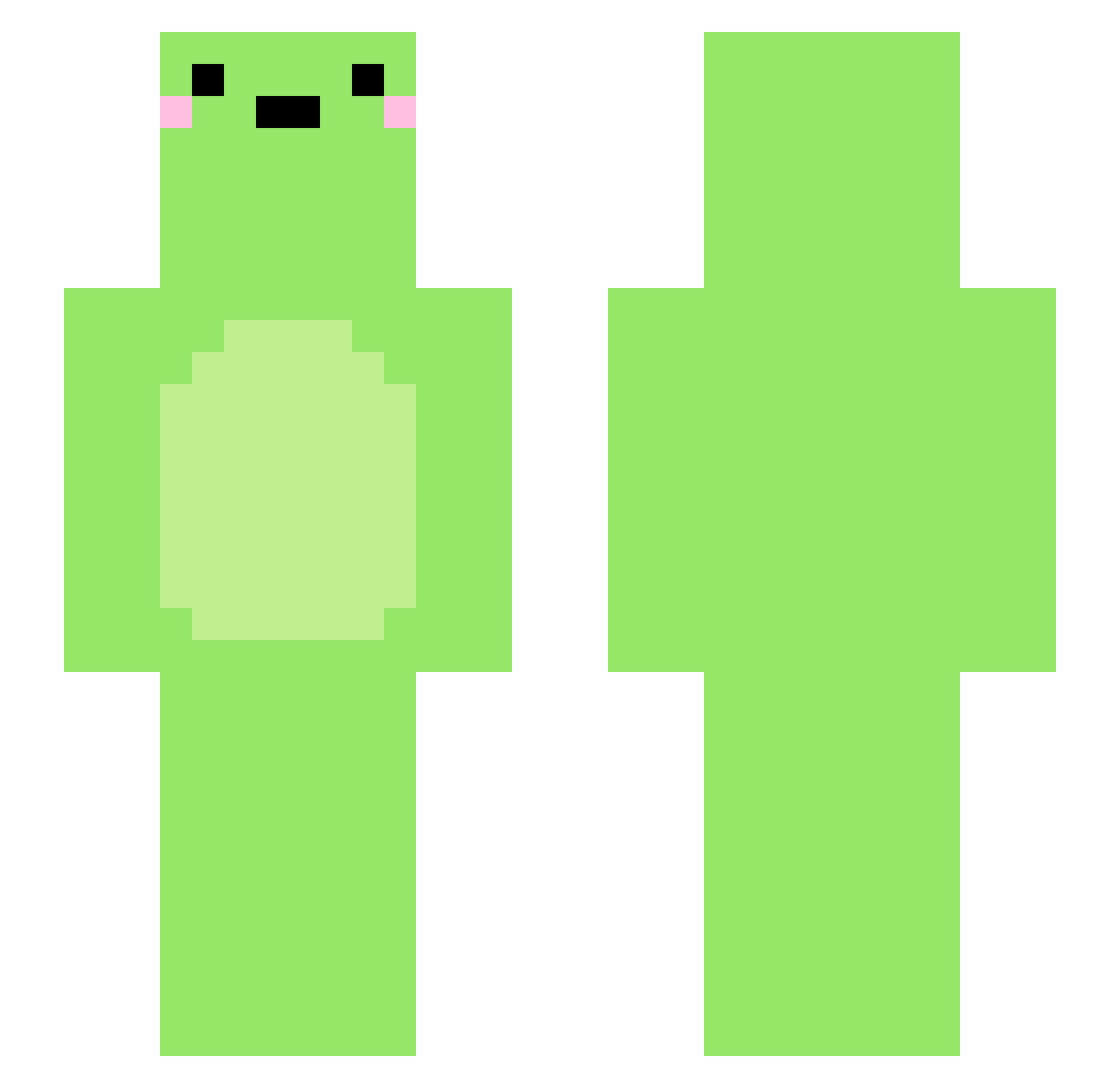 som1126 Minecraft skin, front and back view