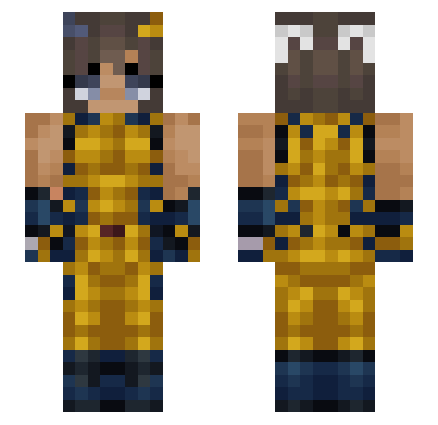 Blue_star98 Minecraft skin, front and back view