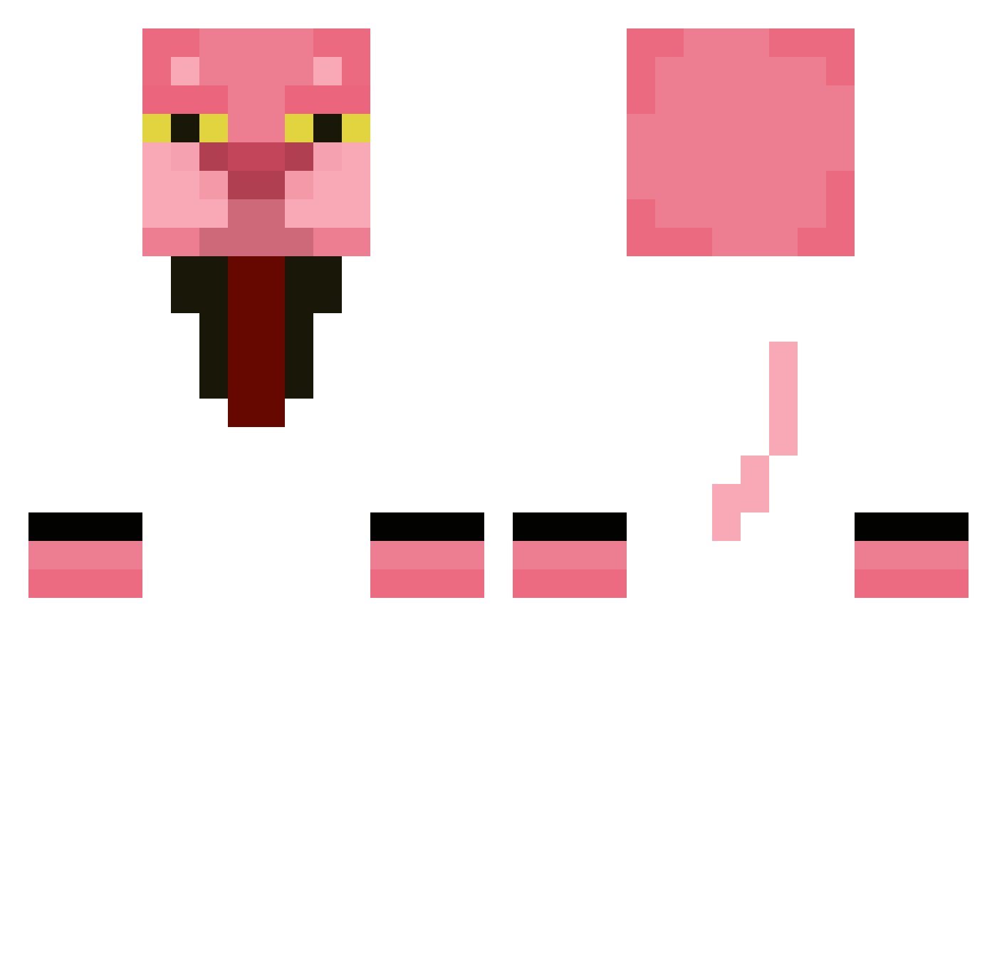 Jularanjah Minecraft skin, front and back view