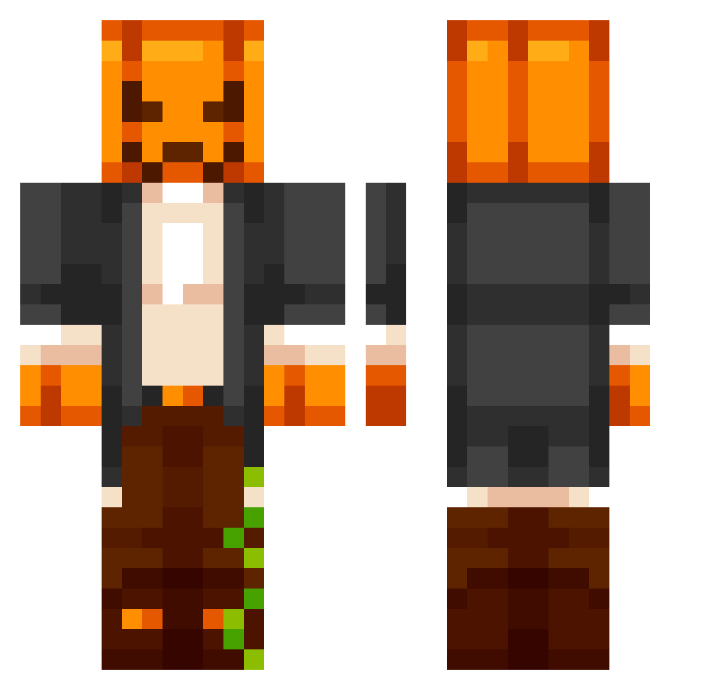 AM_Mory_AM Minecraft skin, front and back view