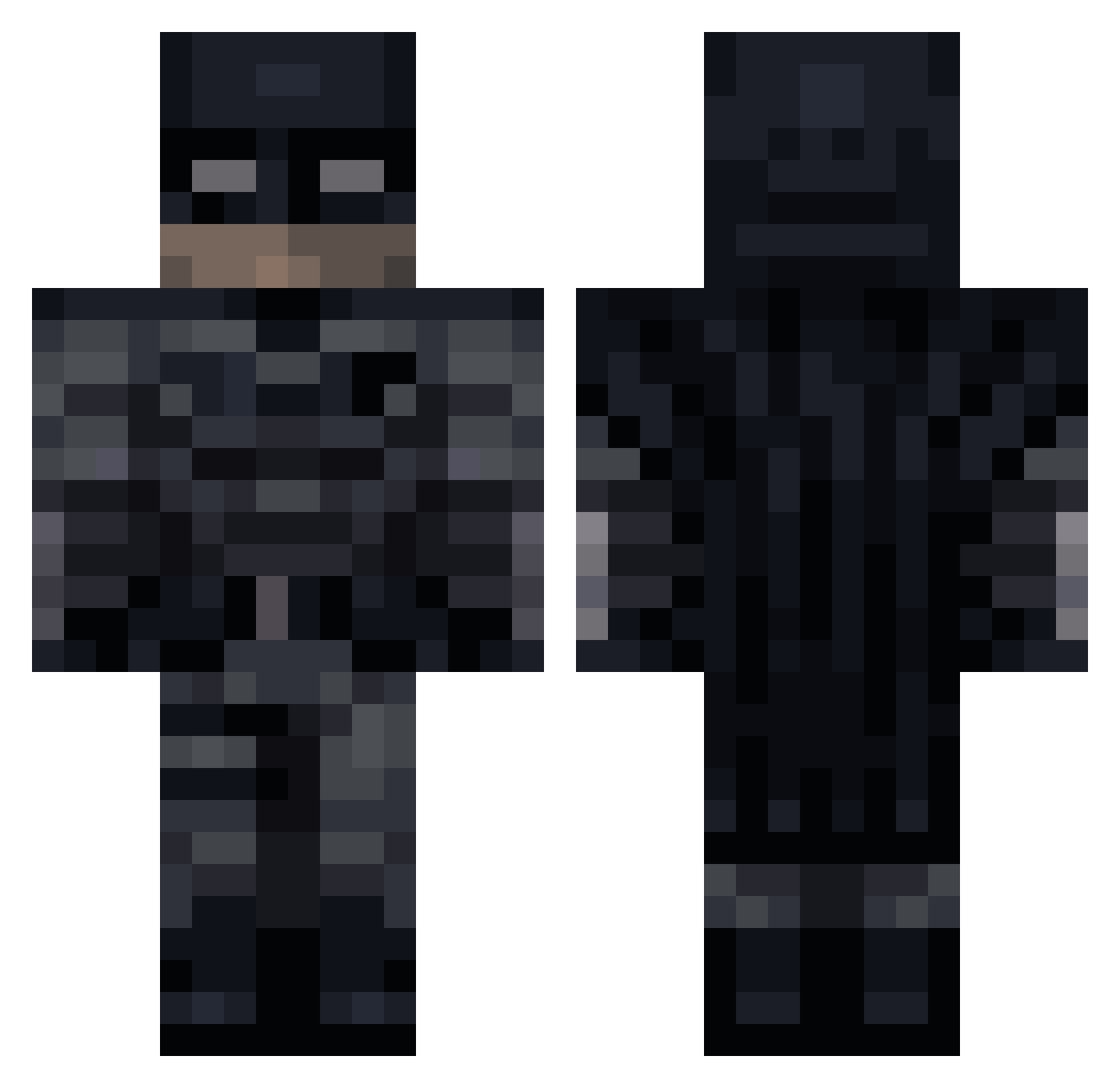 sezlu Minecraft skin, front and back view