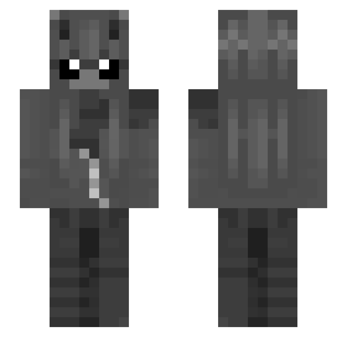 naiylin Minecraft skin, front and back view