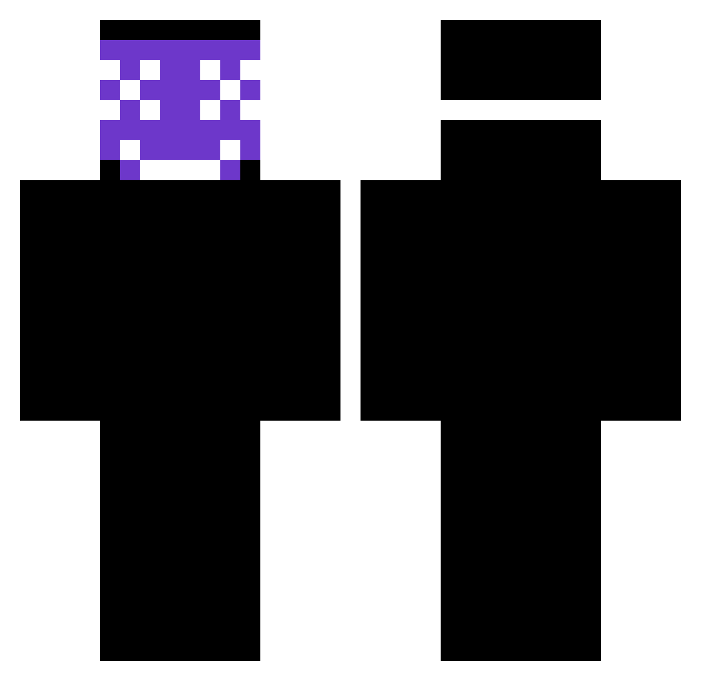 qx_x Minecraft skin, front and back view