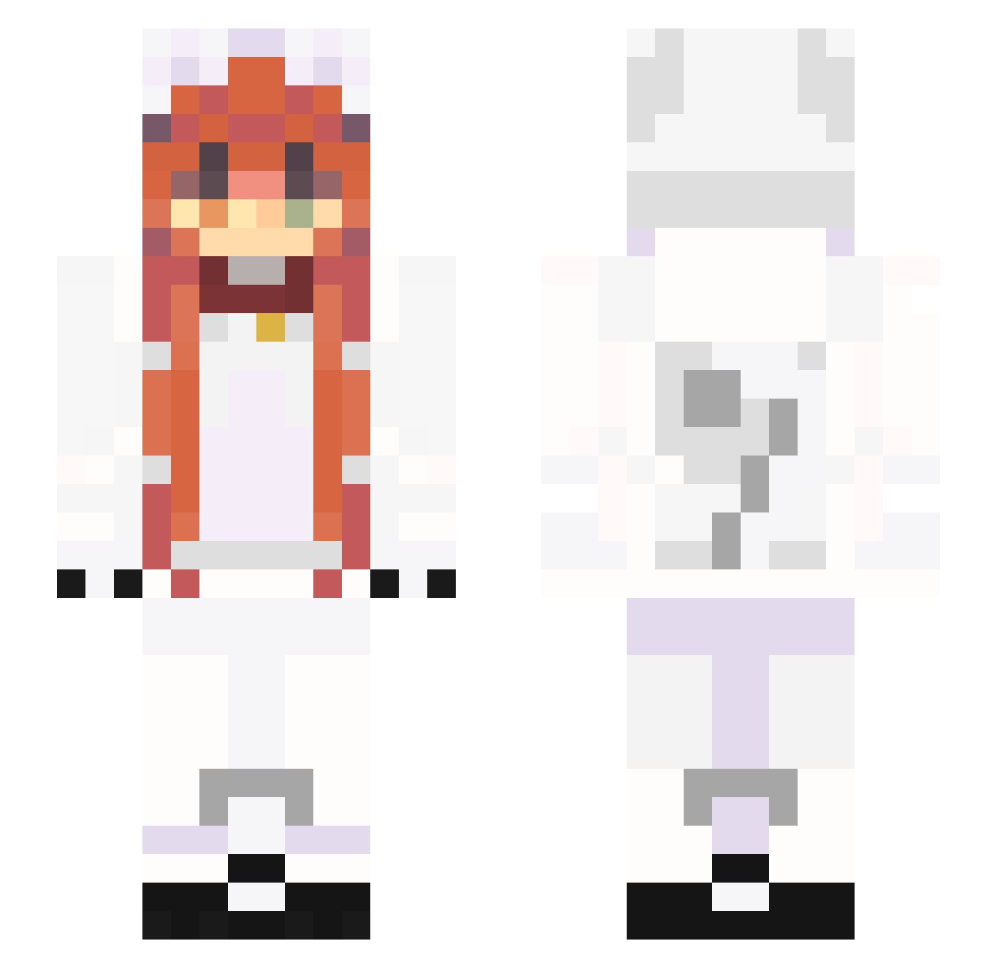 pvpgames_ Minecraft skin, front and back view