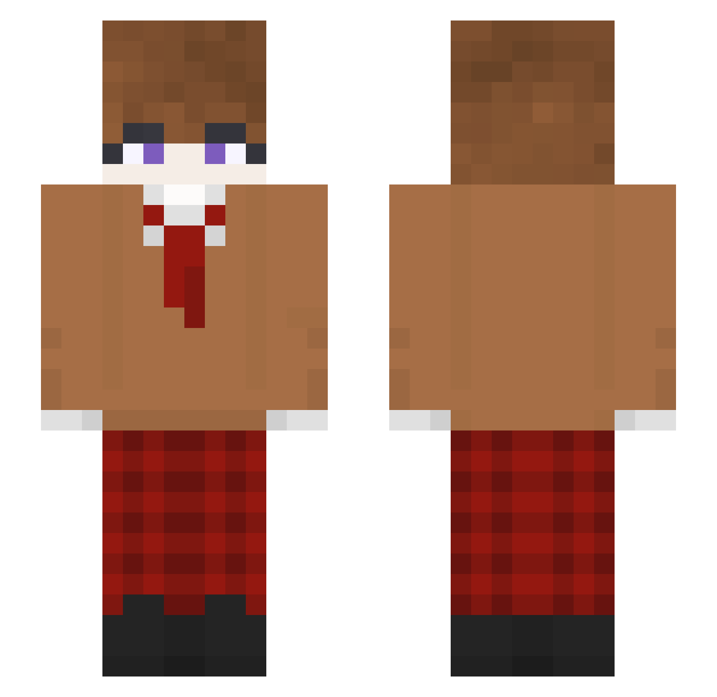 S2_nakuy Minecraft skin, front and back view