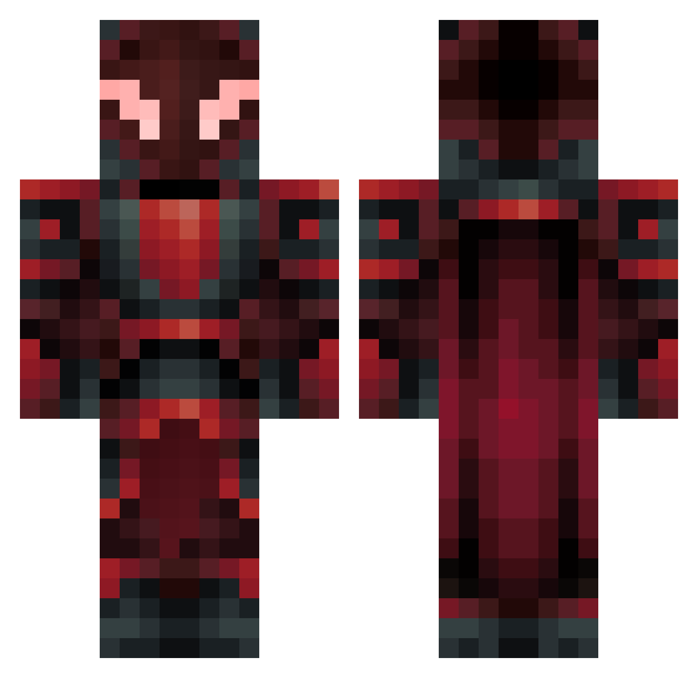 ManaalDream Minecraft skin, front and back view
