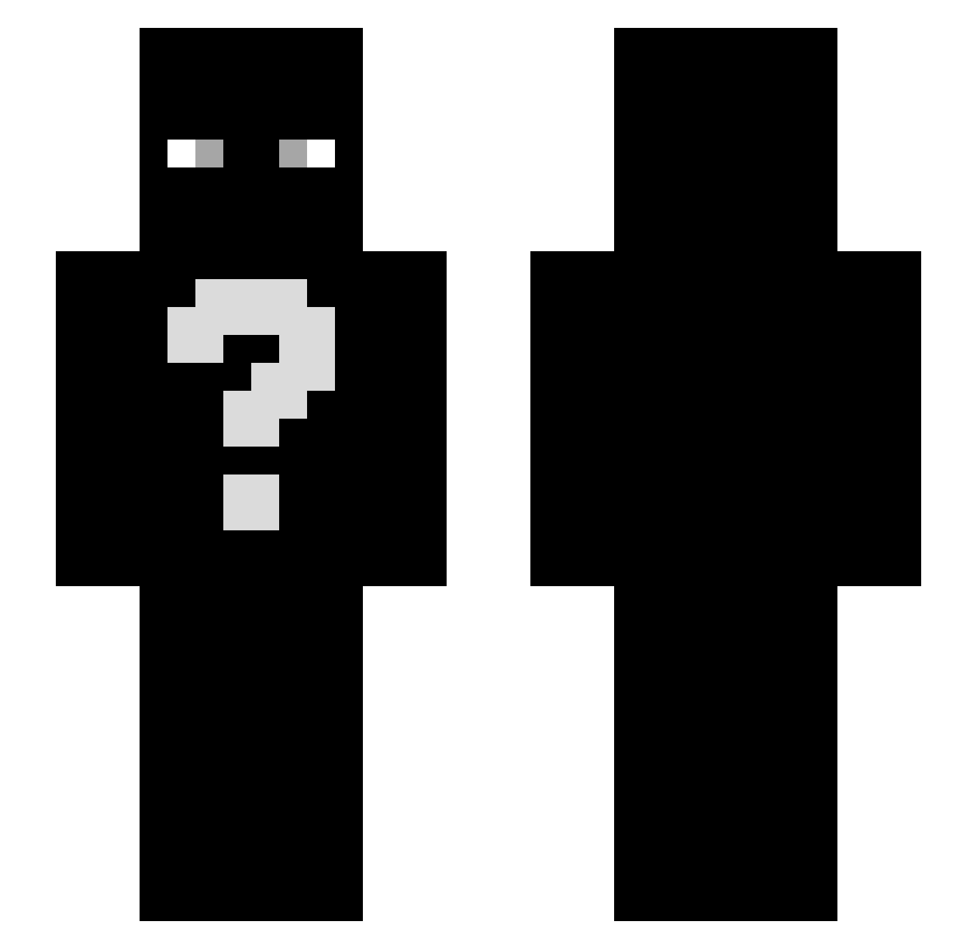 Bali9u10 Minecraft skin, front and back view