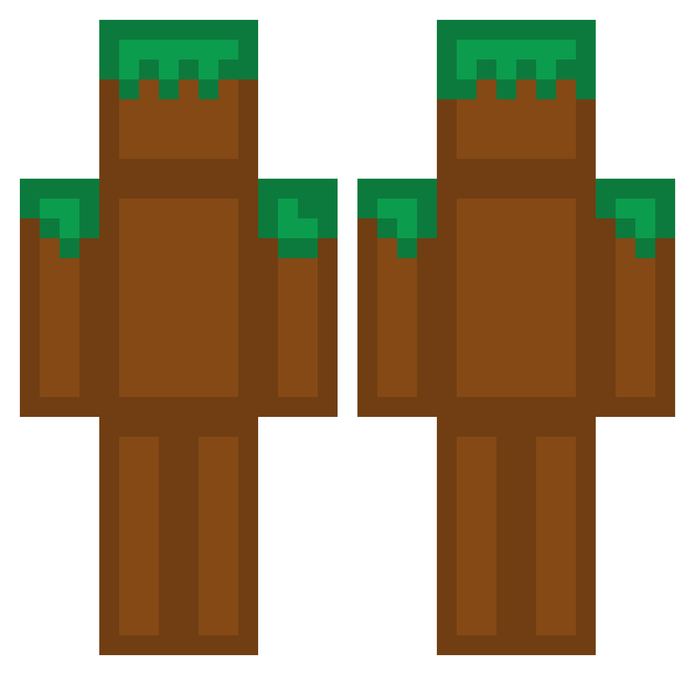Pikachu1558 Minecraft skin, front and back view