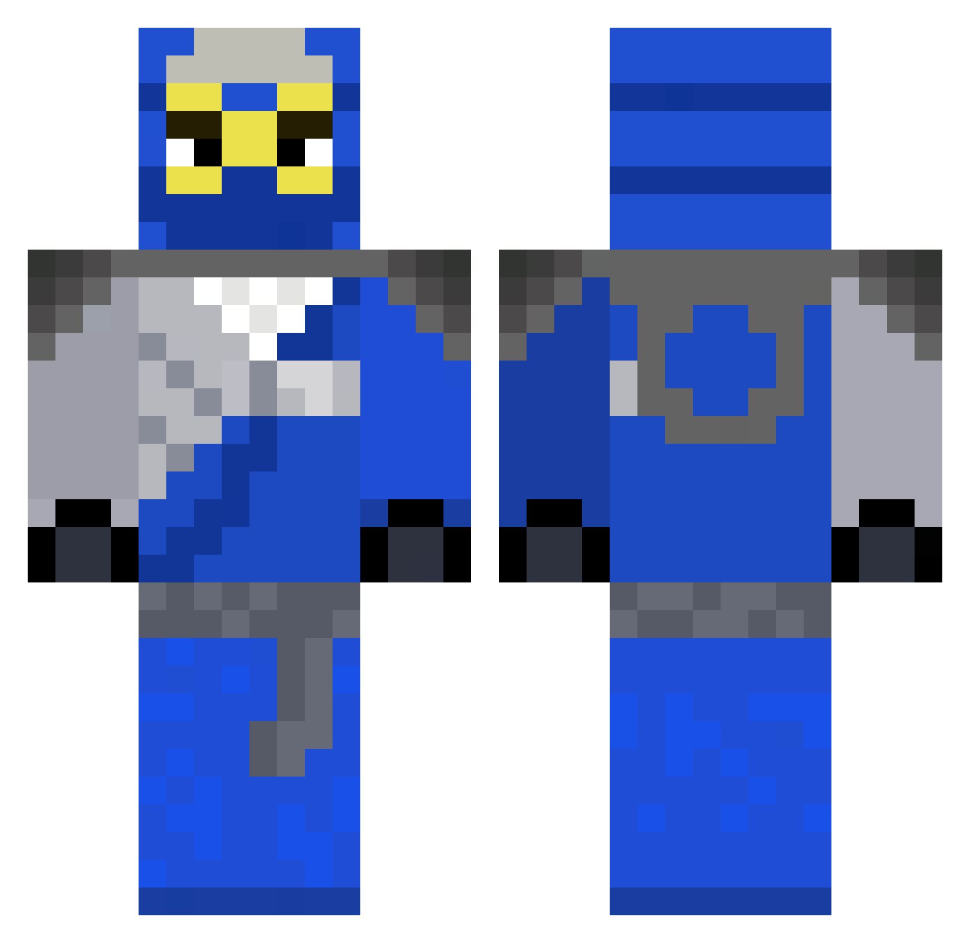 Legorobi7777 Minecraft skin, front and back view