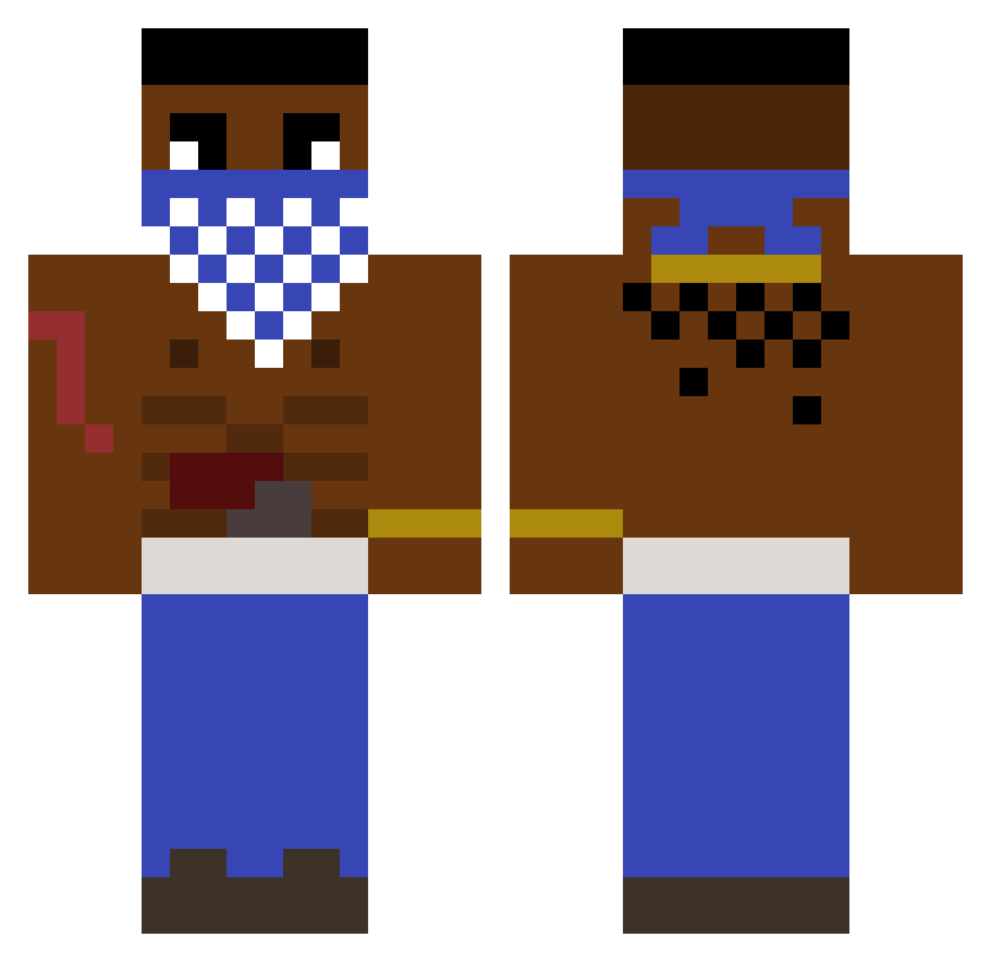atahualpaslight Minecraft skin, front and back view