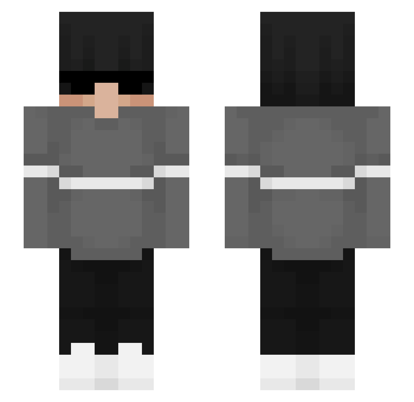 Volenek Minecraft skin, front and back view
