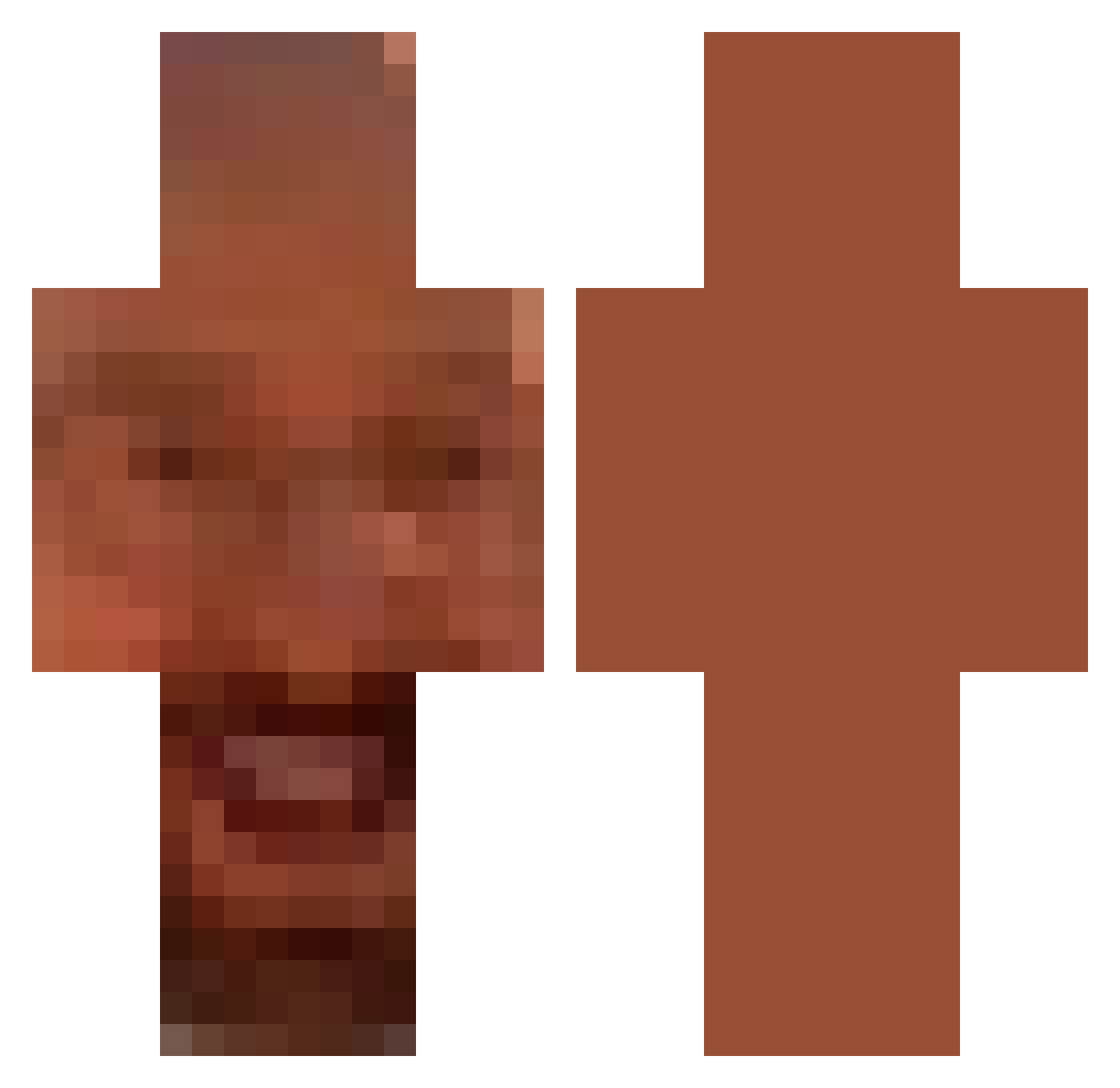 GamerJohannes Minecraft skin, front and back view