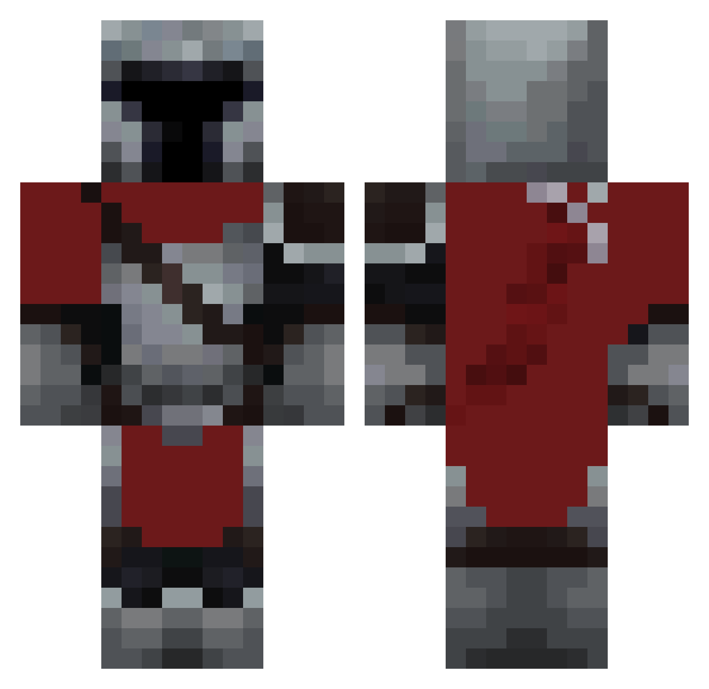 heavenlylife_ Minecraft skin, front and back view