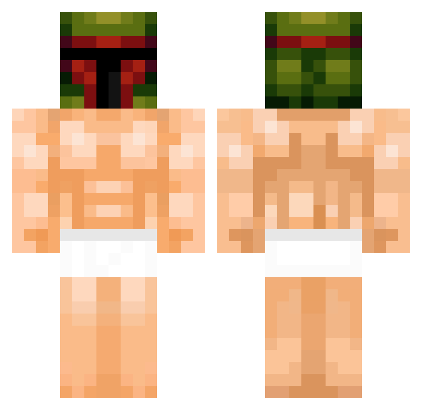 gnosessej Minecraft skin, front and back view