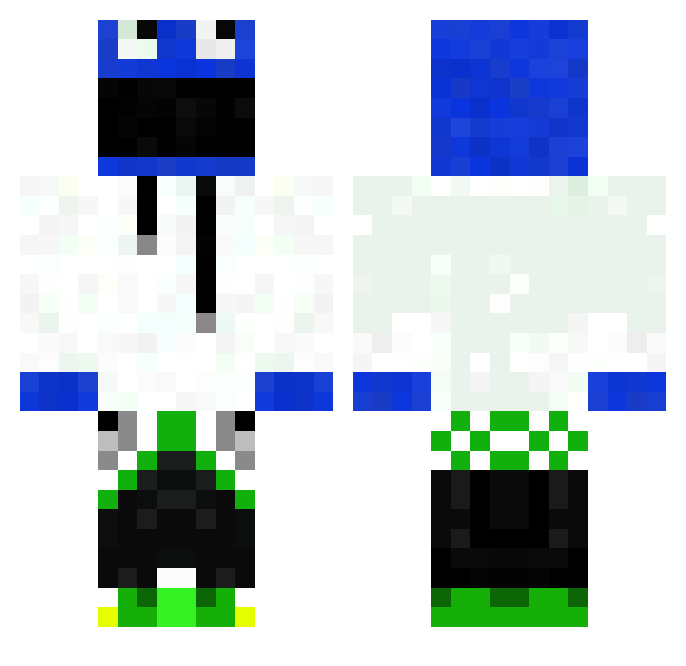 minecraftsucs Minecraft skin, front and back view