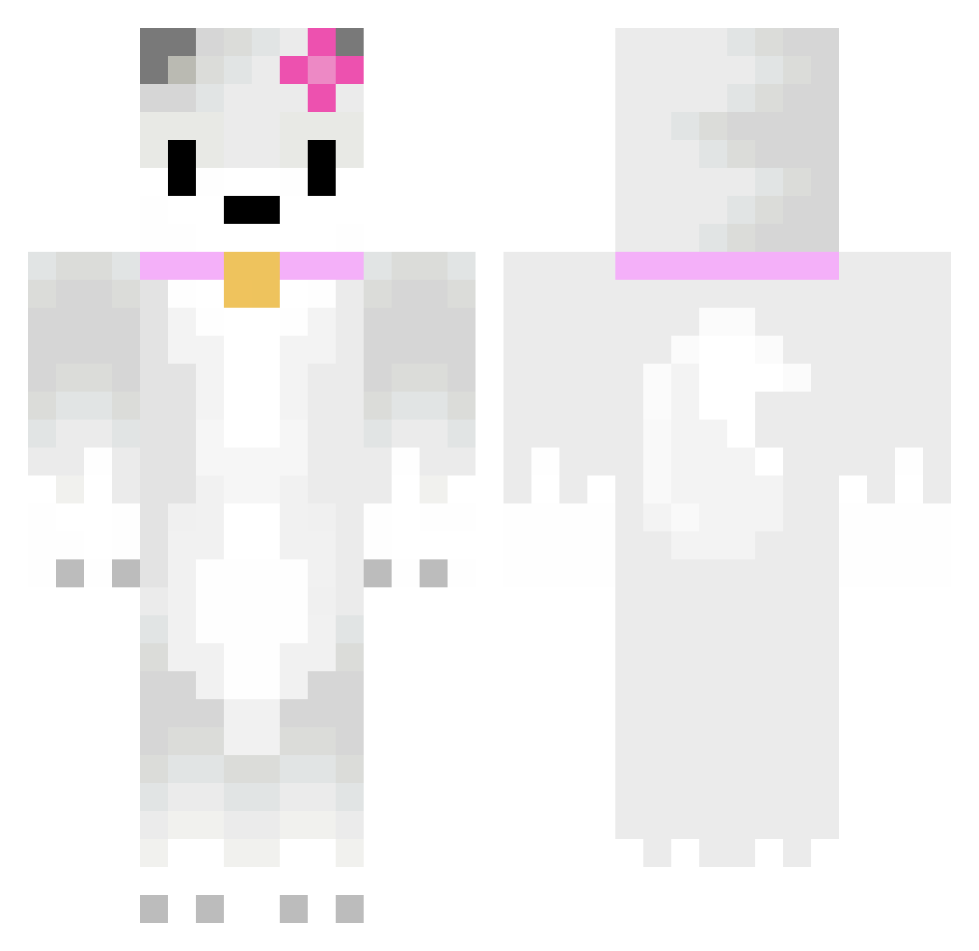 Hundal Minecraft skin, front and back view