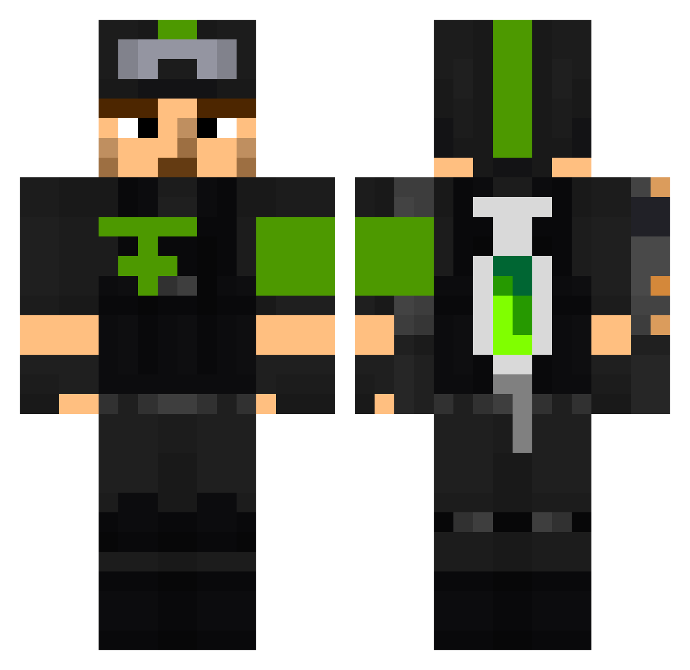 lukamck21 Minecraft skin, front and back view
