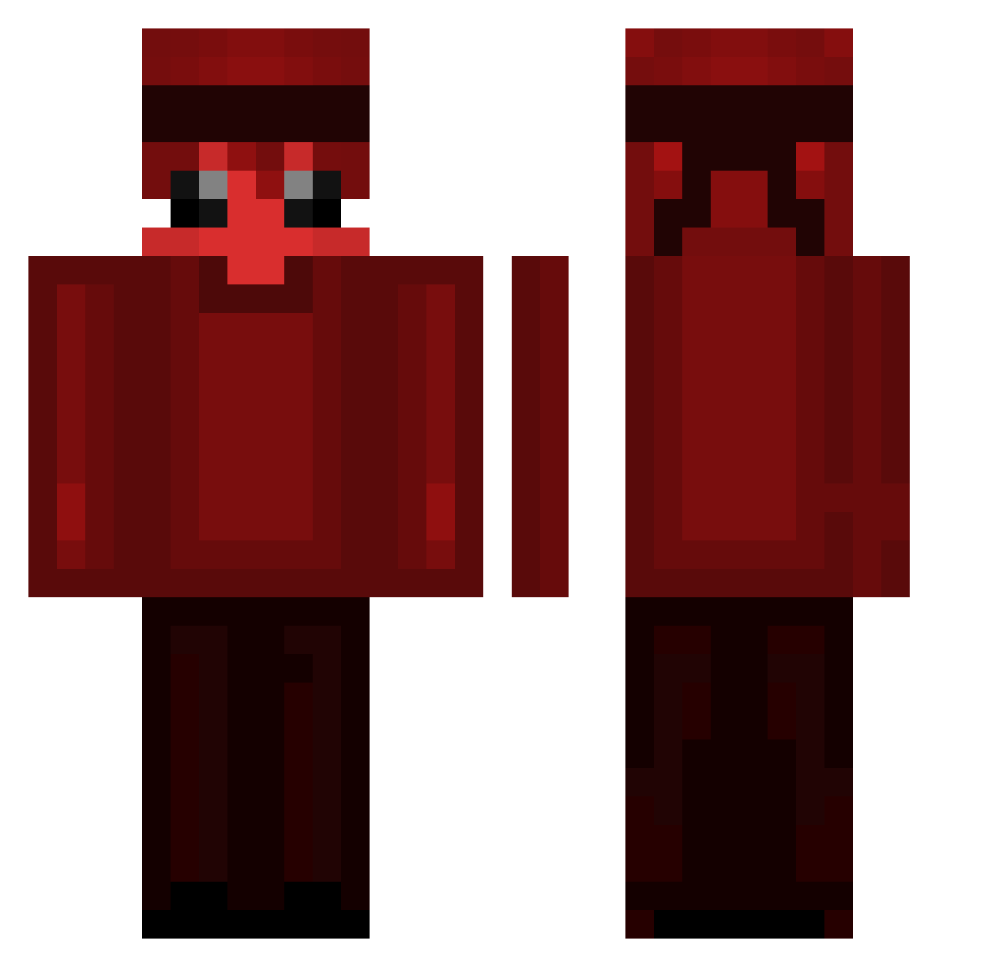 swobers Minecraft skin, front and back view