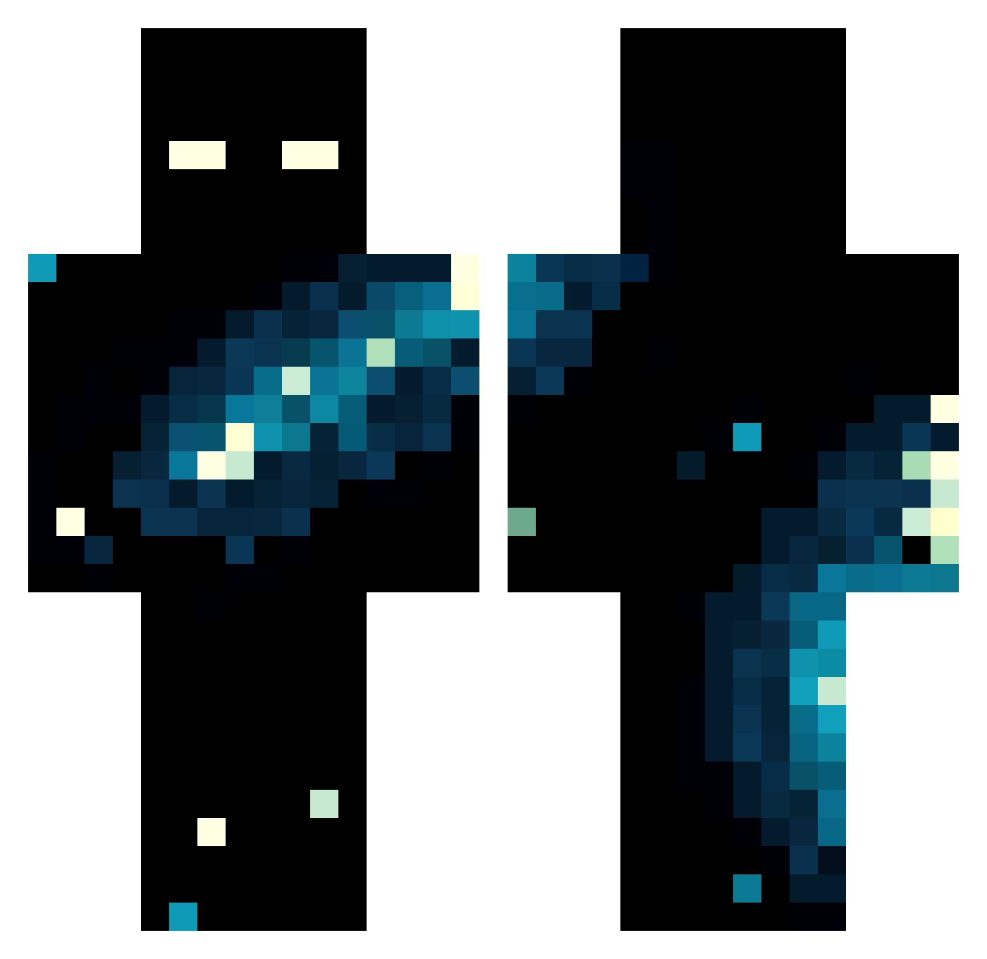 Billy36 Minecraft skin, front and back view
