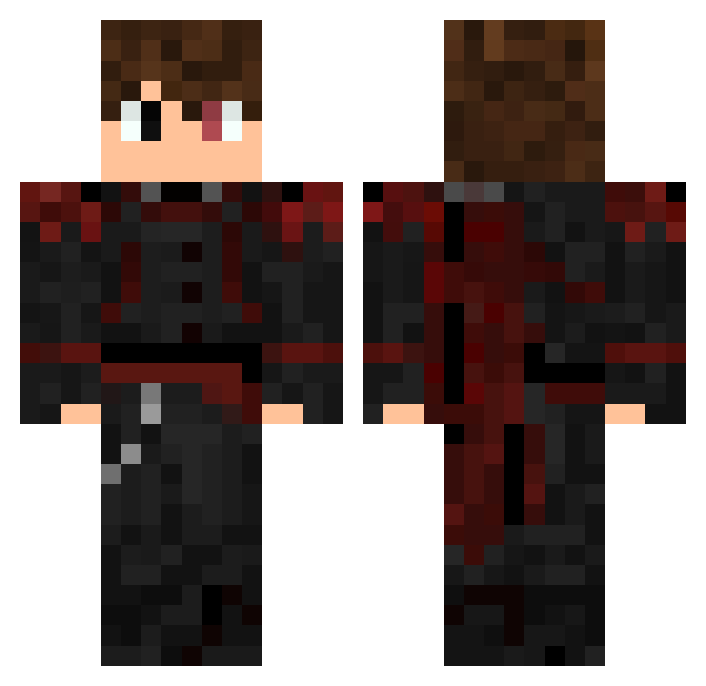 Siwek613 Minecraft skin, front and back view
