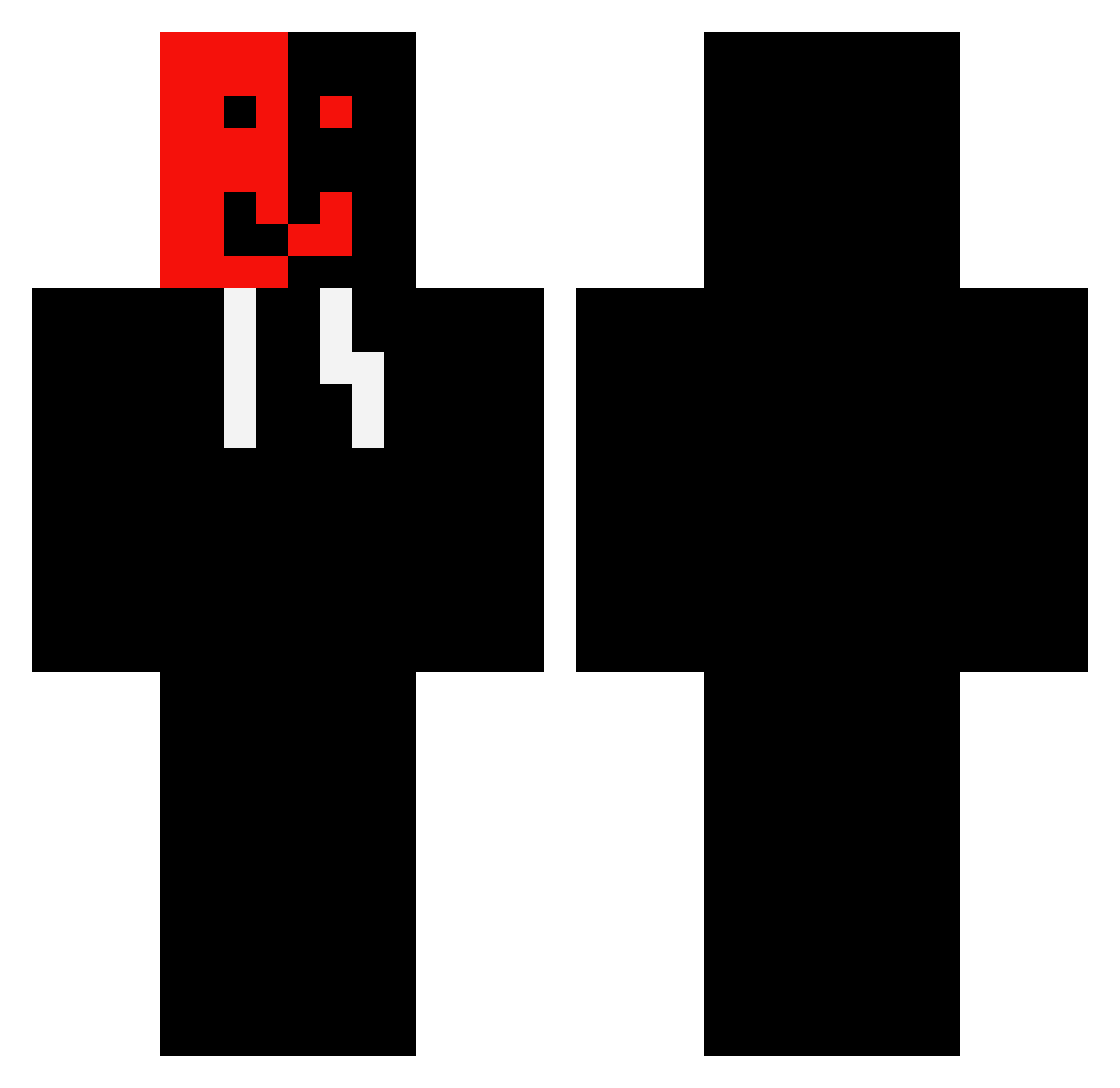 jultix22 Minecraft skin, front and back view