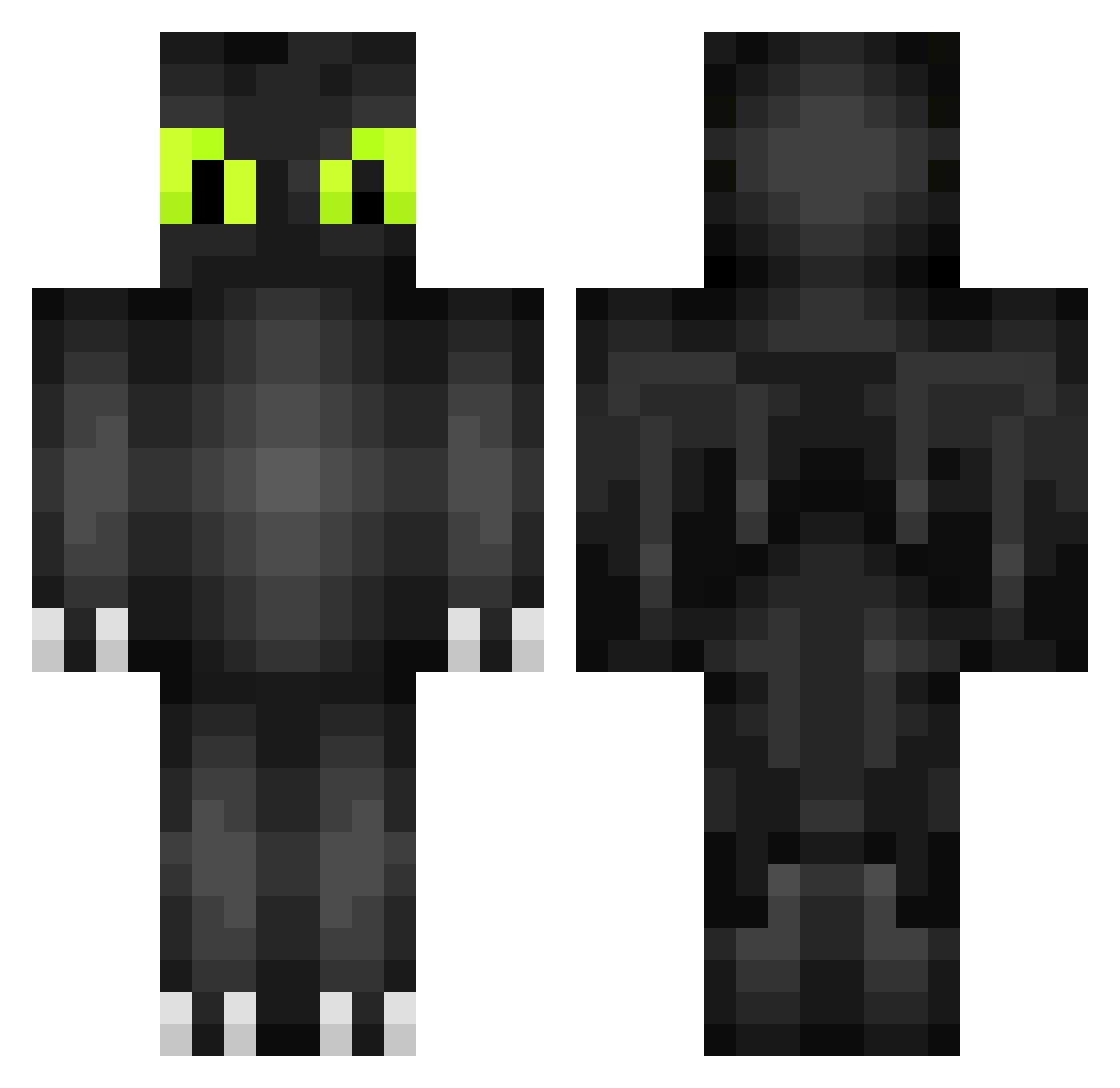 elzy47 Minecraft skin, front and back view
