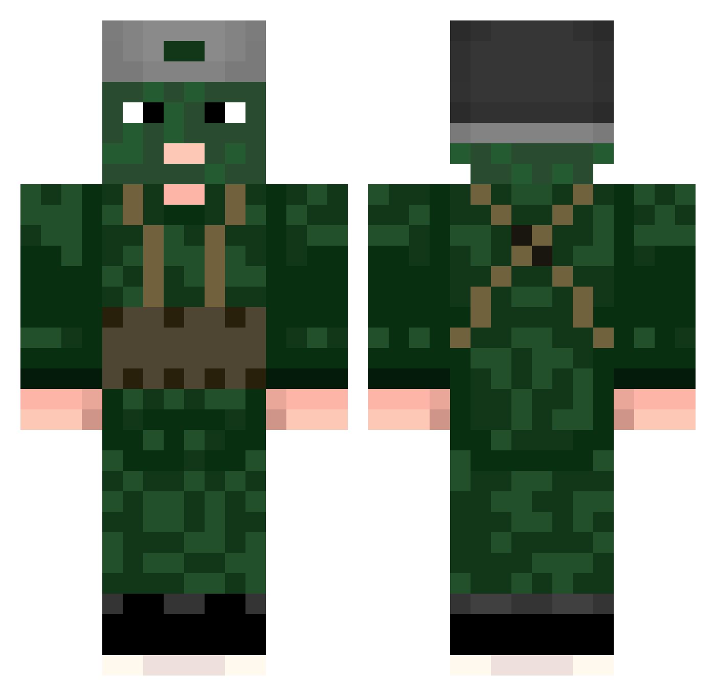 nmao Minecraft skin, front and back view