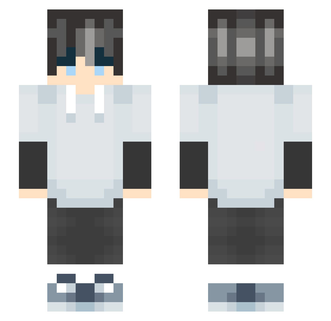 Frture Minecraft skin, front and back view