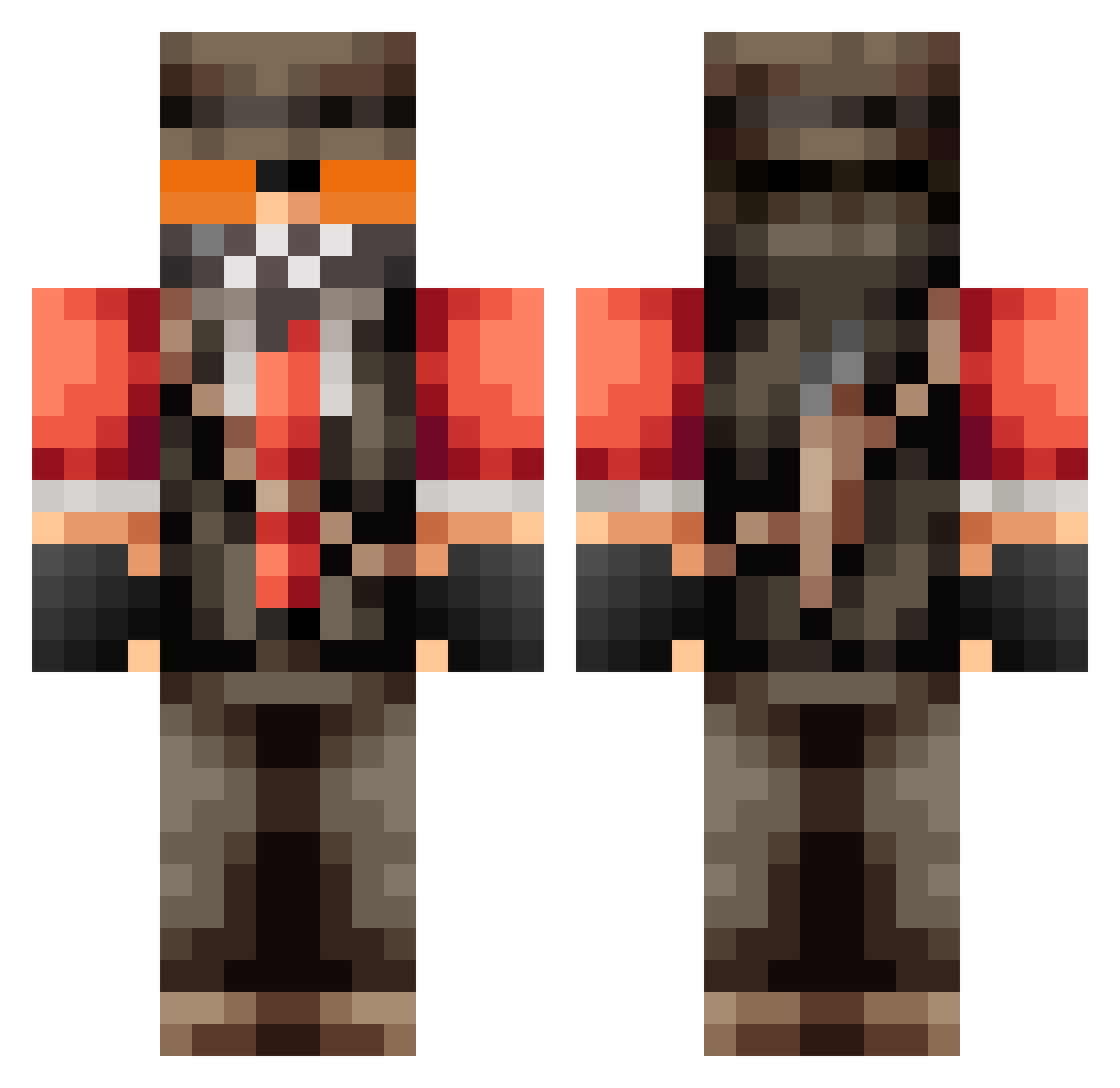 grim_lurker Minecraft skin, front and back view