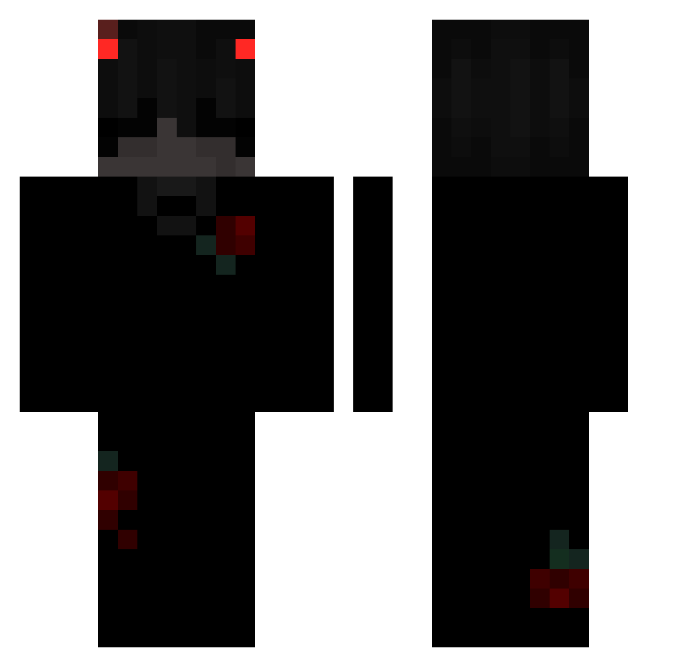 swelve Minecraft skin, front and back view