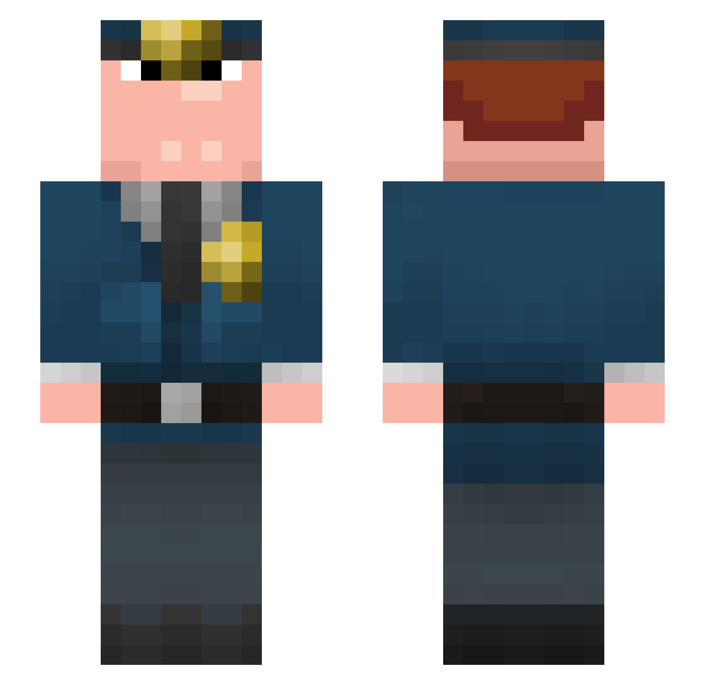 vasy_pupkin Minecraft skin, front and back view