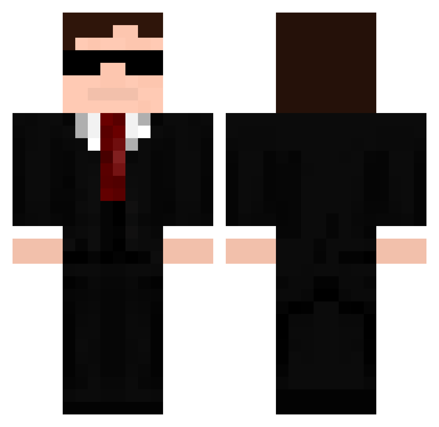 Rolocker Minecraft skin, front and back view