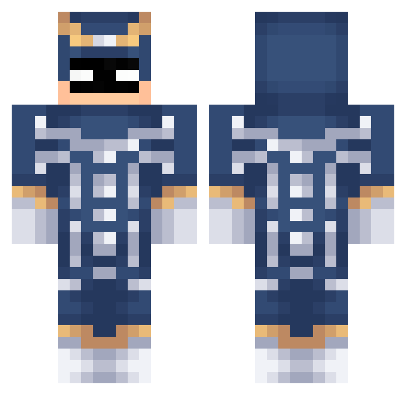 Kruemelmonster81 Minecraft skin, front and back view