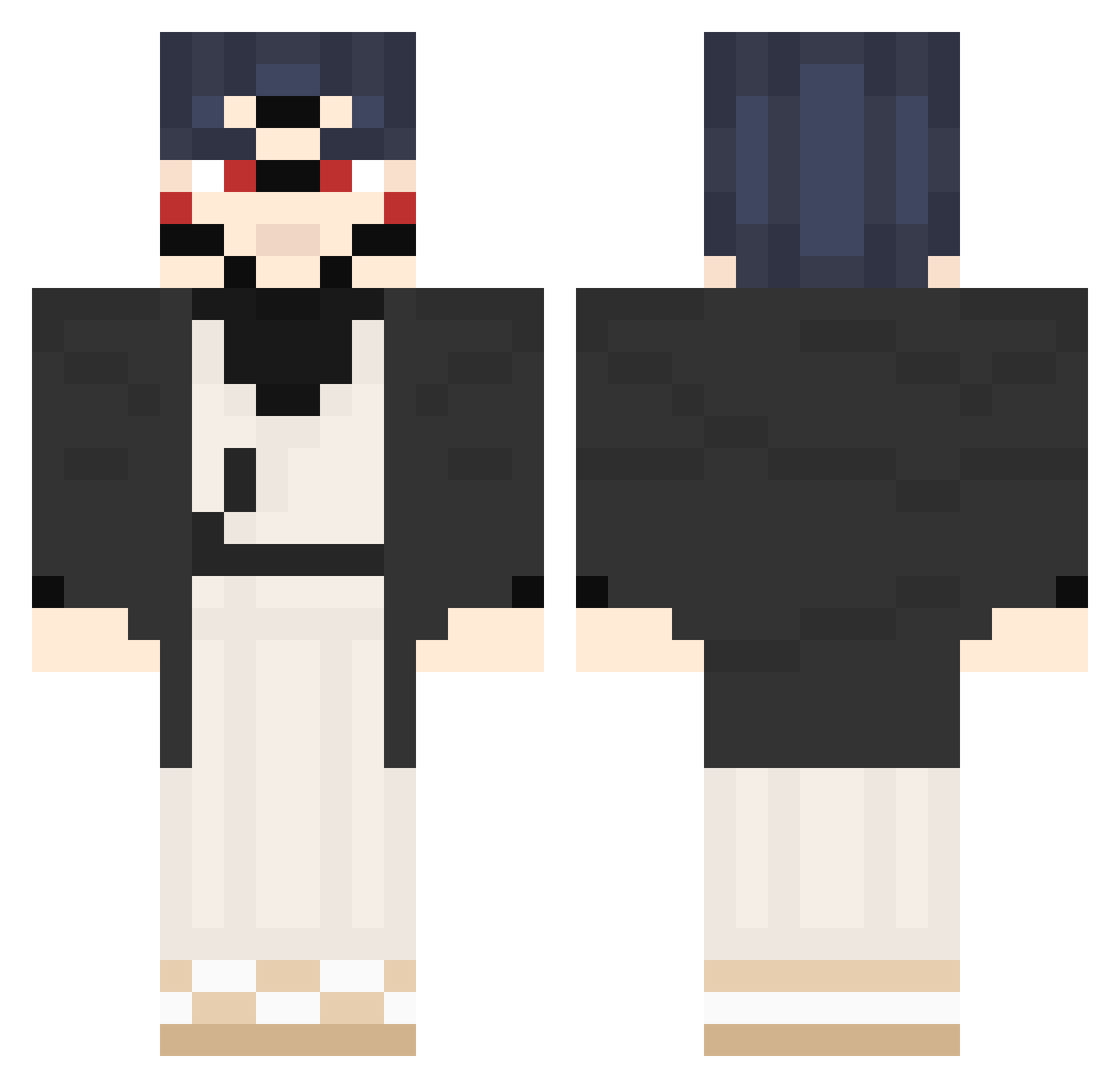 G0ldenGG Minecraft skin, front and back view