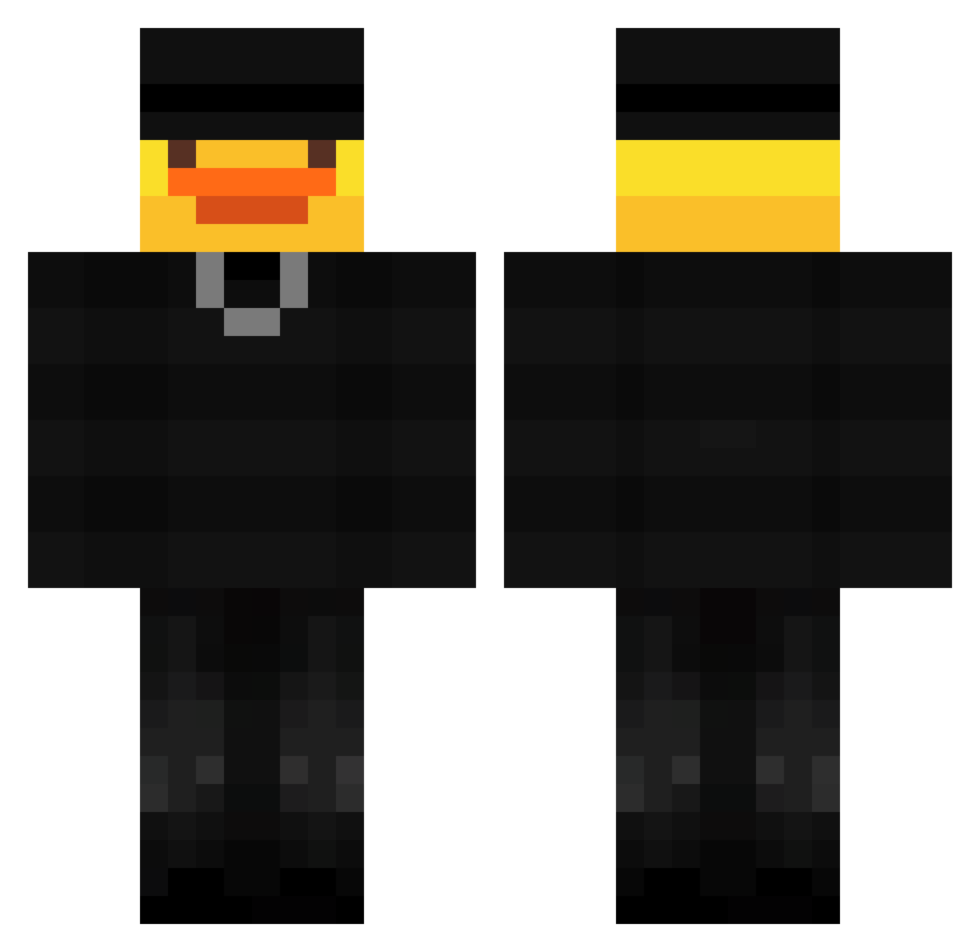 Wun__Wun Minecraft skin, front and back view