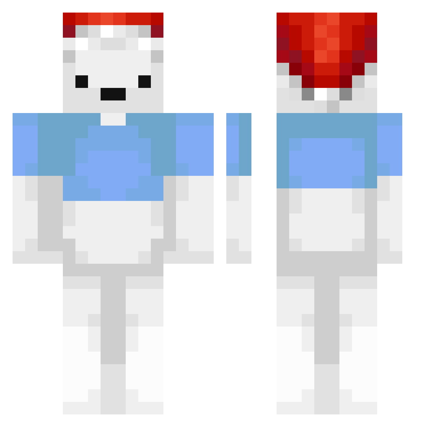 __PoketmonBBang Minecraft skin, front and back view